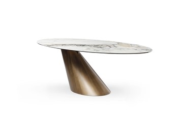 Кухонный обеденный стол DT9375FCI белая керамика в Перми - предосмотр 1